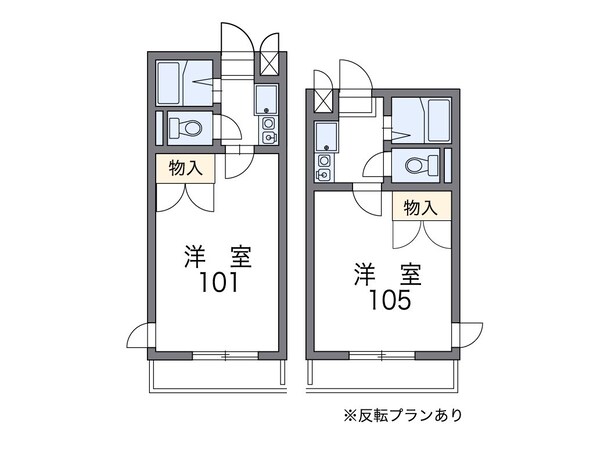 レオパレスＦＬＯＲＡの物件間取画像